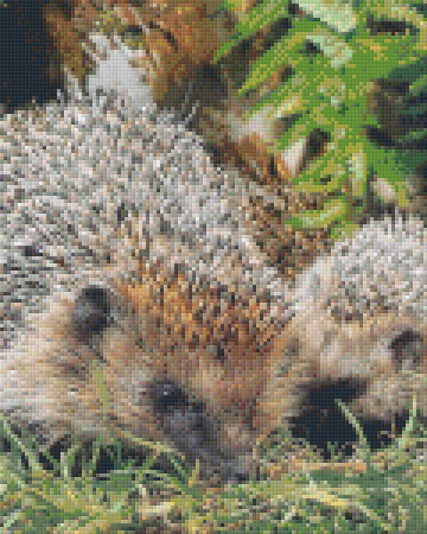 Hedgehogs Nine [9] Baseplate PixelHobby Mini-mosaic Art Kit image 0
